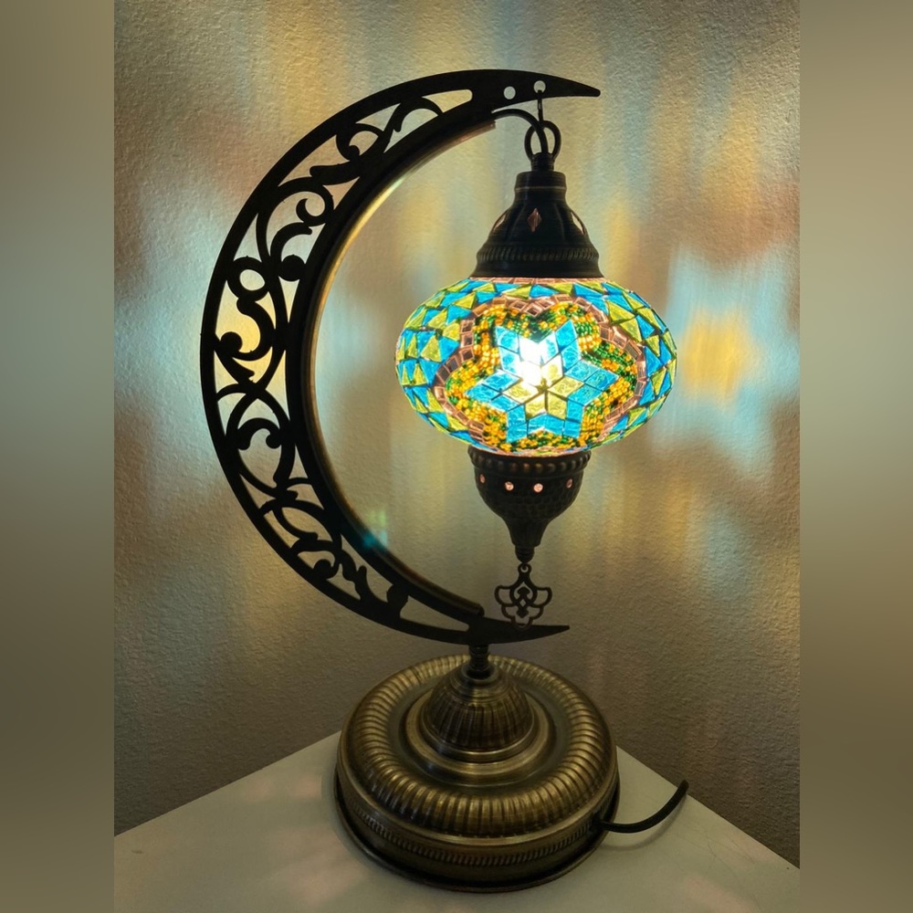 Handmade Turkish moon lamp , shade lamp
